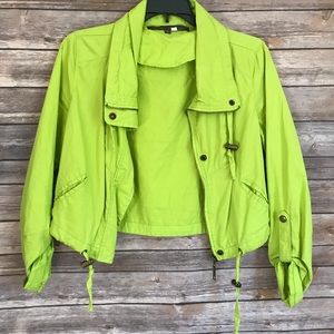 Neon Lime green utility jacket